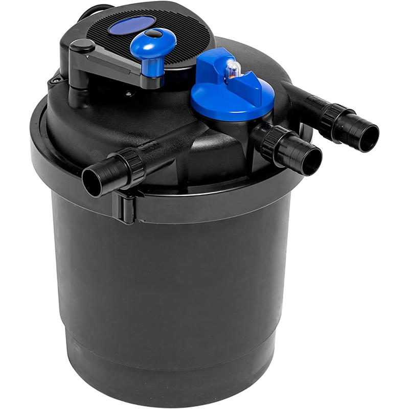 CPF-2500 Biological Pressure Pool Filter with 13w Clarifier and 1200 GPH Pump, up to 1600 Gallons