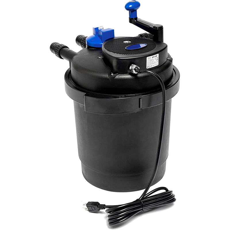 CPF-2500 Biological Pressure Pool Filter with 13w Clarifier and 1200 GPH Pump, up to 1600 Gallons