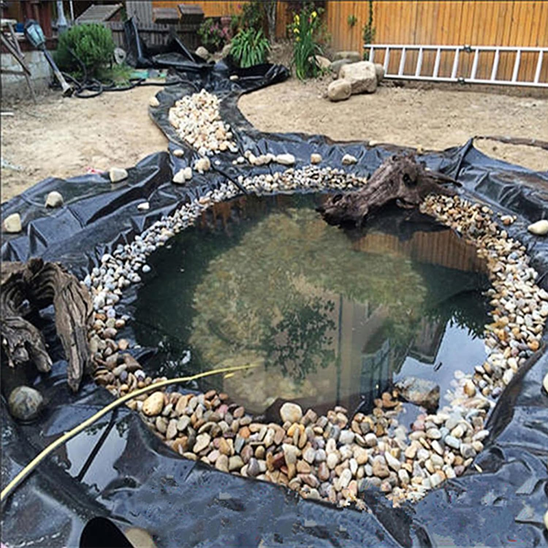 10 x 15ft Pond Liner, 20 Mil Fish Pond HDPE Liner, Pond Liner for Outdoor Pond, Koi Pond, Garden Fountain, Waterfall