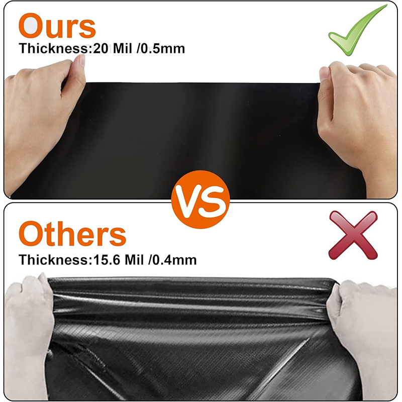 10 x 15ft Pond Liner, 20 Mil Fish Pond HDPE Liner, Pond Liner for Outdoor Pond, Koi Pond, Garden Fountain, Waterfall