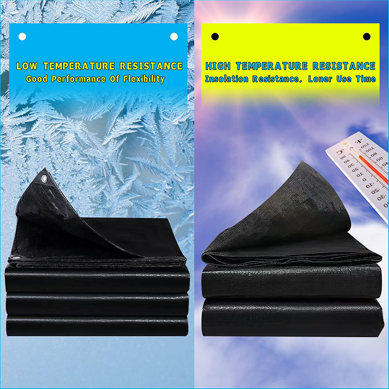 15X20FT Reinforced PE Pond Liner, Pond Liners for Outdoor Ponds, Hemmed Edge with Buttonholes Liners for KOI/Fish, Duck Pond and Waterscape.