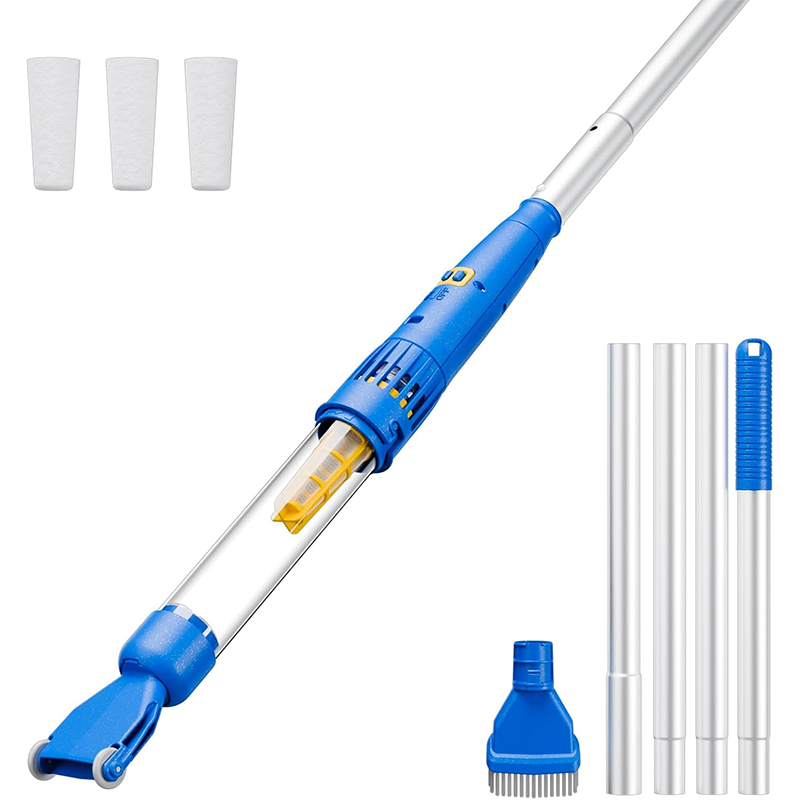 Cordless Pool Vacuum With Extension Pool Pole, Handheld Vacuum For Above Ground Pools, Spas, Hot Tubs, Ponds And Lap Pools