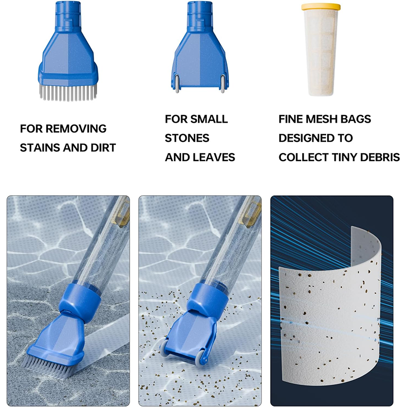 Cordless Pool Vacuum With Extension Pool Pole, Handheld Vacuum For Above Ground Pools, Spas, Hot Tubs, Ponds And Lap Pools