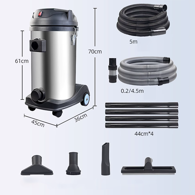 1500W-Deluxe + 4 types of nozzles Fish pond swimming pool sewage suction machine Outdoor underwater underwater cleaning feces suction artifact water suction device sewage suction device underwater vacuum cleaner