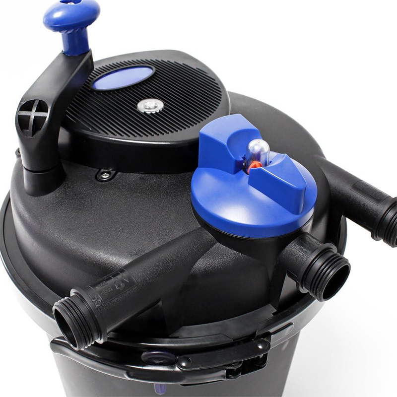 CPF-2500 Pond Bio Pressure Filter, UVC Upto 1600 gal, 11W,Single Barrel Waterless Pump