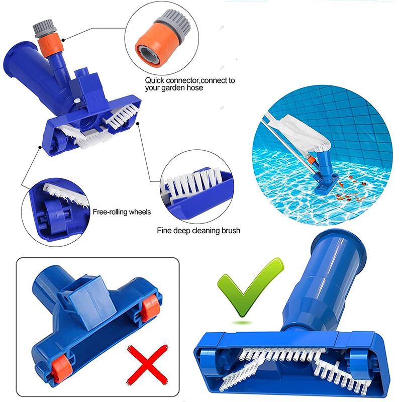 Pool Spa Jet Vacuum Cleaner Portable Cleaning Tool Kit Spa Fish Pond Fountain Vacuum Cleaner Brush Spa Vacuum Cleaner