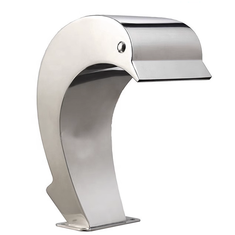 Stainless Steel Garden Water Feature Swimming Pool Waterfall Fountain - Outdoor Pond Waterfall for Pool Decoration, 60cm*30cm