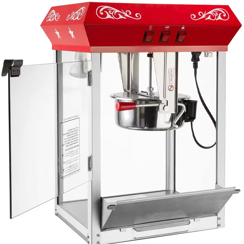 Hot Sale Red Bar Style Popcorn Commercial Machine Automated Popcorn Mobile Machine