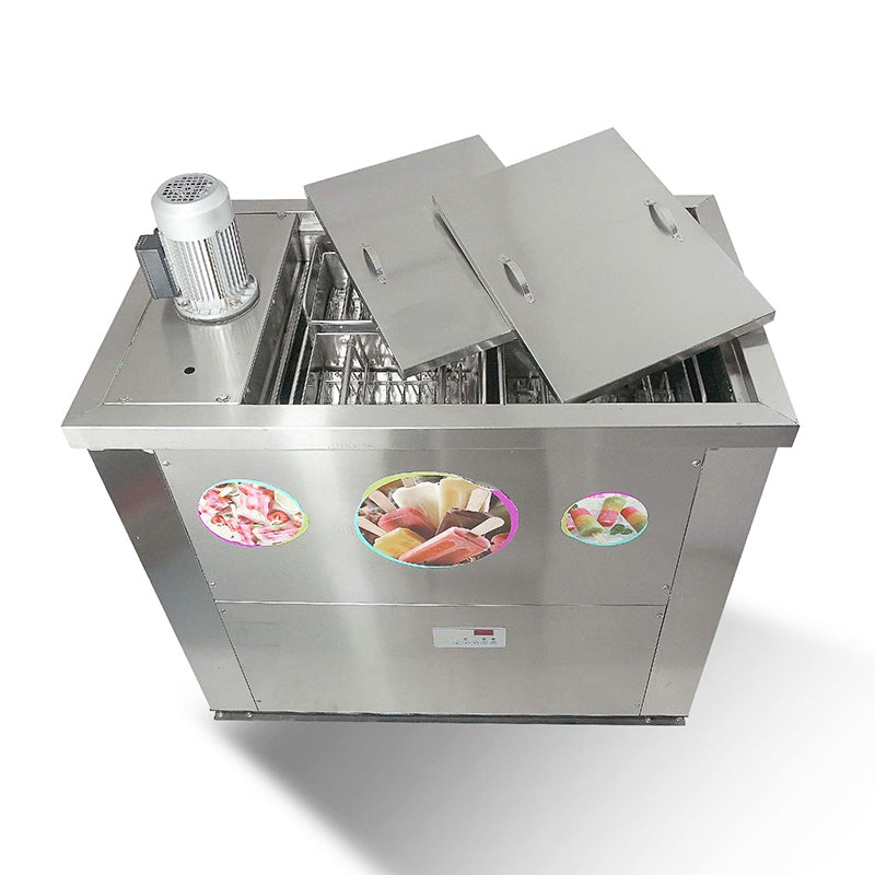 Commercial 4 Mold Sets Popsicle Machine 30 Pcs Lollipop Set Ice Lolly Machine Stainless Steel Ice Pop Maker for Bars, Cafes, Milktea Store, Snack Food Street