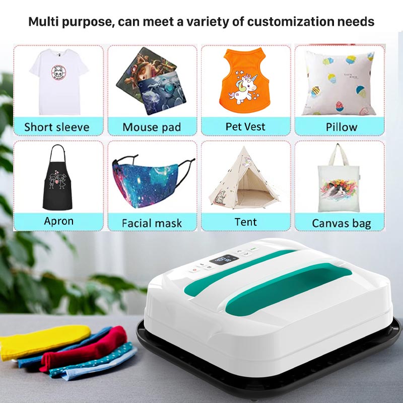 Portable Handheld Heat Transfer Machine 12x10 Inches, Heat Transfer Machine Green