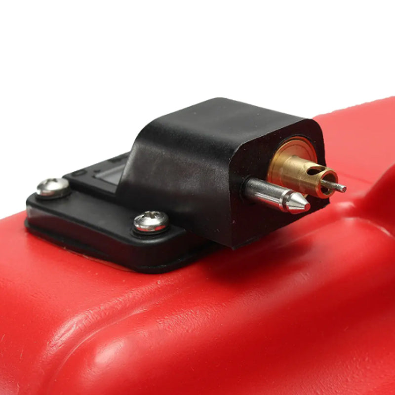 24L For Portable Boat Yacht Engine Marine Outboard Fuel Tank Oil Box With Connector Red Plastic Anti-Static Corrosion-Resistant