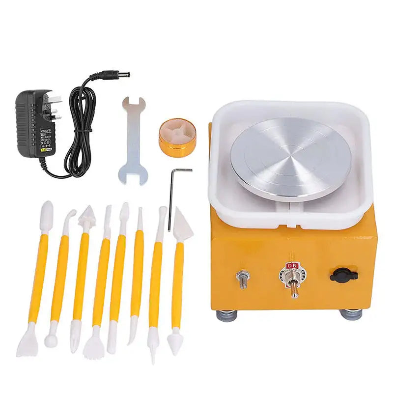 Mini Electric Pottery Wheel Machine Adjustable Speed 30W Small Style Electric Pottery Wheel Machine