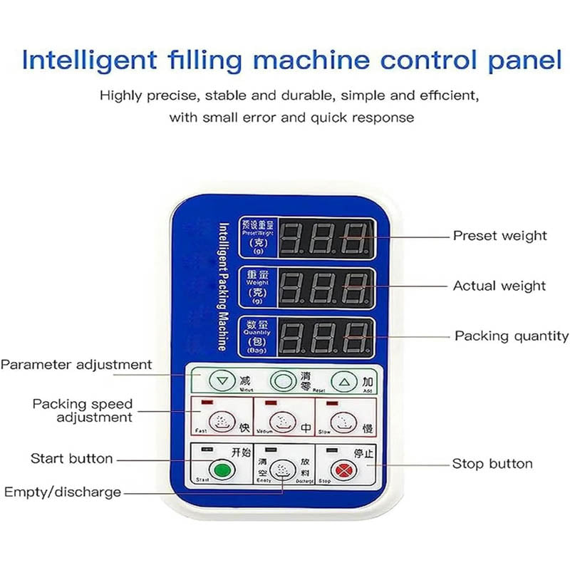 Powder Filling Machine with Stainless Steel Hopper Bottle Filling Machine filling range is 2-99g Automatic Intelligent
