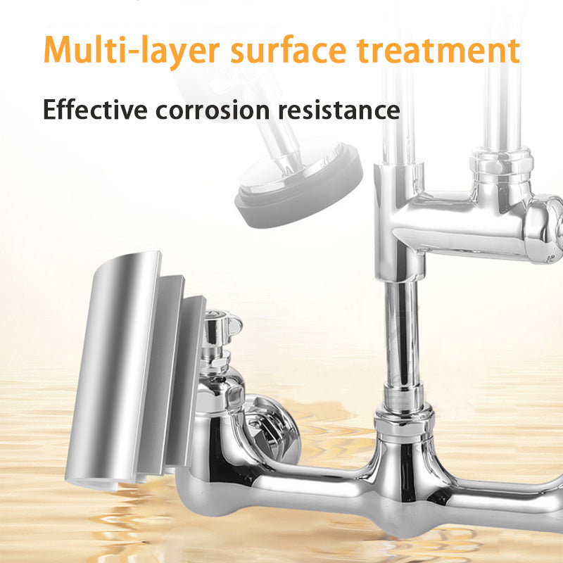 Commercial Kitchen Faucet, Restaurant And Hotel Faucet, High Pressure Hot And Cold Dishwashing Shower