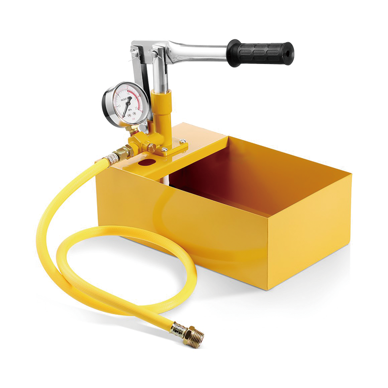 362 PSI Pressure Test Pump, Hydraulic Manual Water Pressure Tester Kit, Hydraulic Pump with Gauge, 25KG Hydrostatic Test Pump for Pipeline, Hydraulic Pressure Test Kit