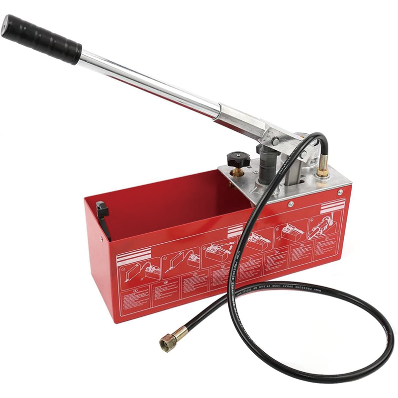 Hydraulic Pressure Test Pump, 3 Gallon Tank Hand Pressure Test Pump for Pipeline Pressure Container Irrigation Firemen