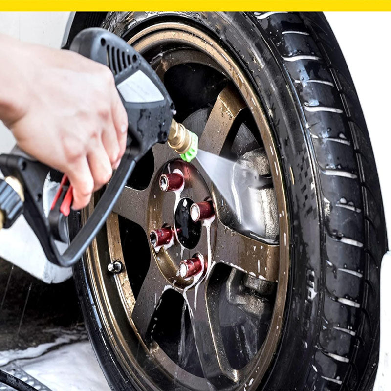 Pressure Washer Short Gun 5000 PSI 10.5 GPM with Nozzle Tips 3/8" Swivel USA-NPT Thread x Quick Socket