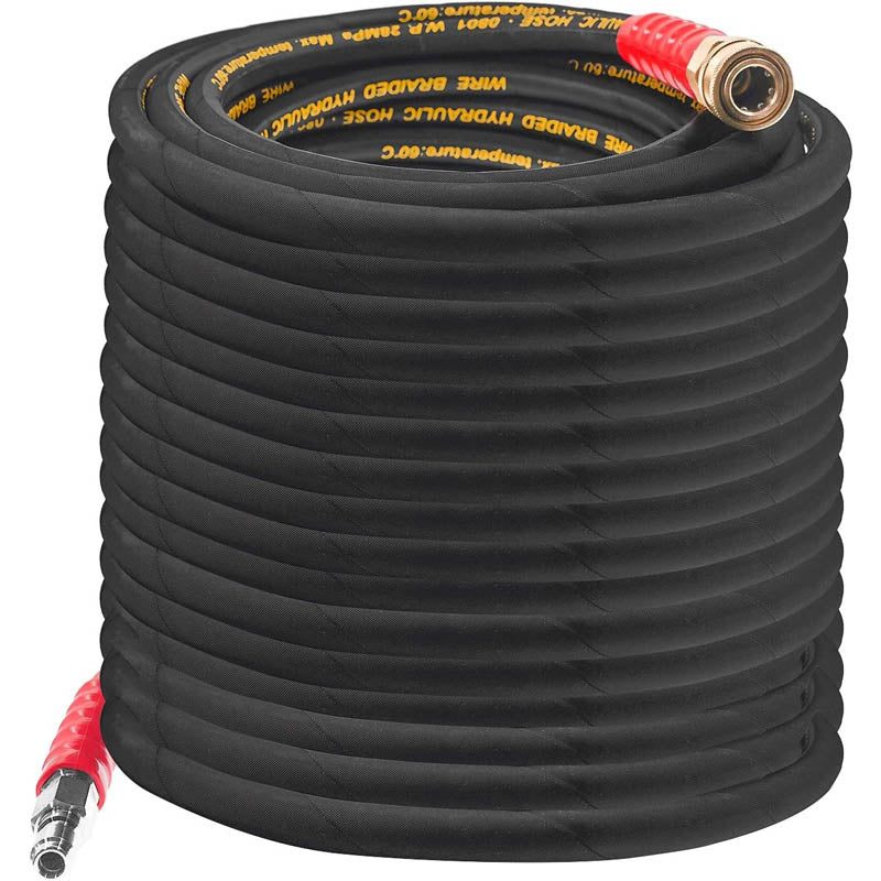 50FT Pressure Washer Hose with 3/8 Inch Quick Connect For Most Brand Pressure Washers, 4000 PSI