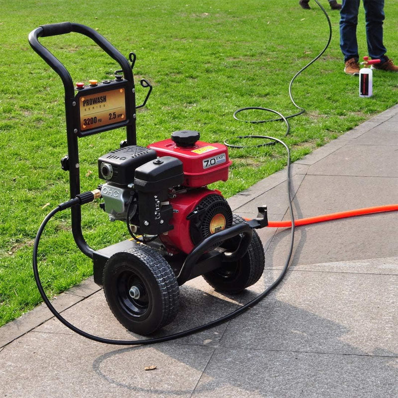 25FT 1/4" Pressure Washer Hose Kink Resistant M22 Brass Fitting Power Washer Hose Replacement For Most Brand Pressure Washers