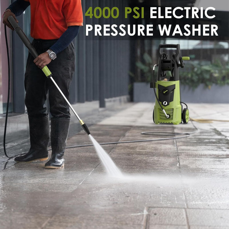 Pressure Washers 4000PSI 2.8GPM with Nozzle Set Wash Mitt Foam Cannon Included for Deck Driveway Patio