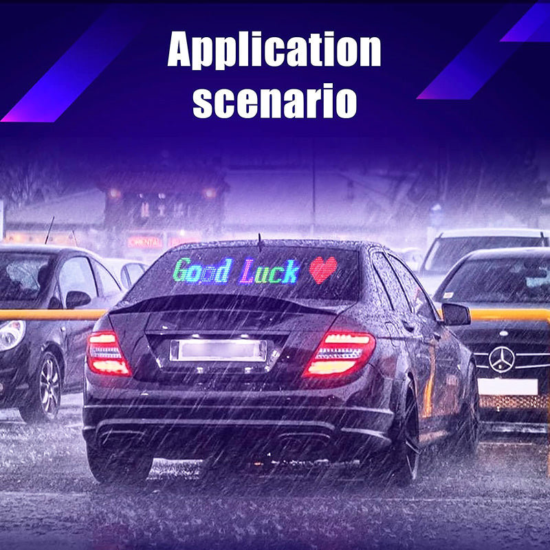 27"x5" Bluetooth APP Control Programmable LED Sign Scrolling LED Sign Custom Display with Text for Business & Store Signs Automotive