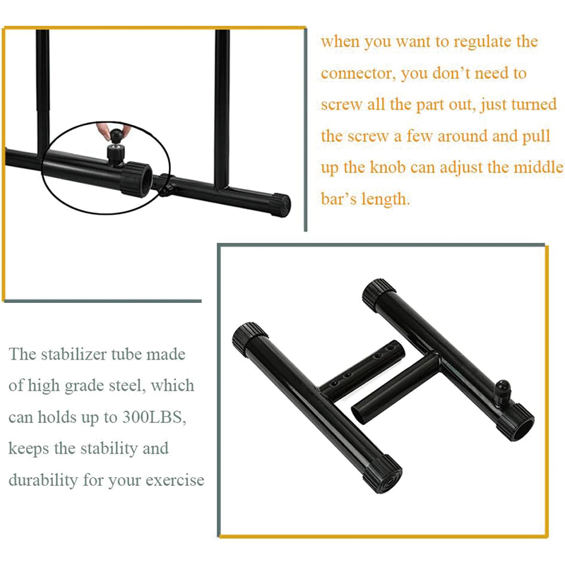 Heavy Duty Dip, Functional Stands Fitness Workout Dip bar Station Stabilizer Parallette, for Strength Training, Push Up Stand, Parallel Bars