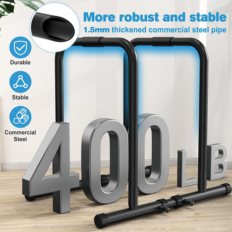 Heavy Duty Dip, Functional Stands Fitness Workout Dip bar Station Stabilizer Parallette, for Strength Training, Push Up Stand, Parallel Bars