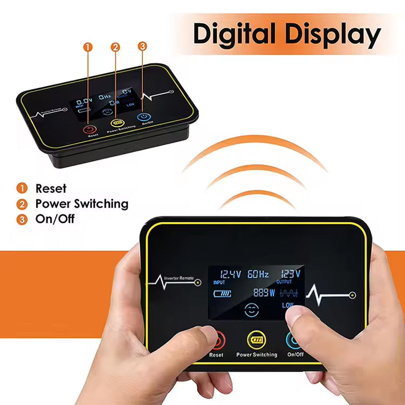 2000W Off-Grid Solar Power Inverter Modified Sine Wave Inverter 12V Dc To 220V Ac Converter For Home Rv Truck