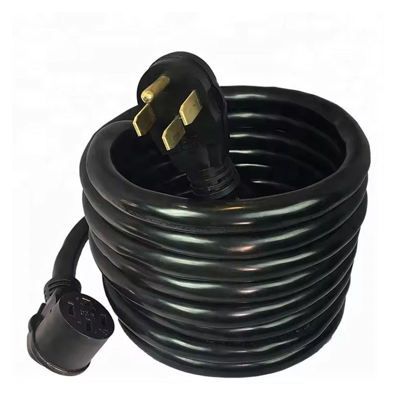 50 Amp Rv Extension Cord, Heavy Duty 25 Foot Nema Rv Extension Cable 125V250Vstw6*3+8*1Rv Conversion Cable