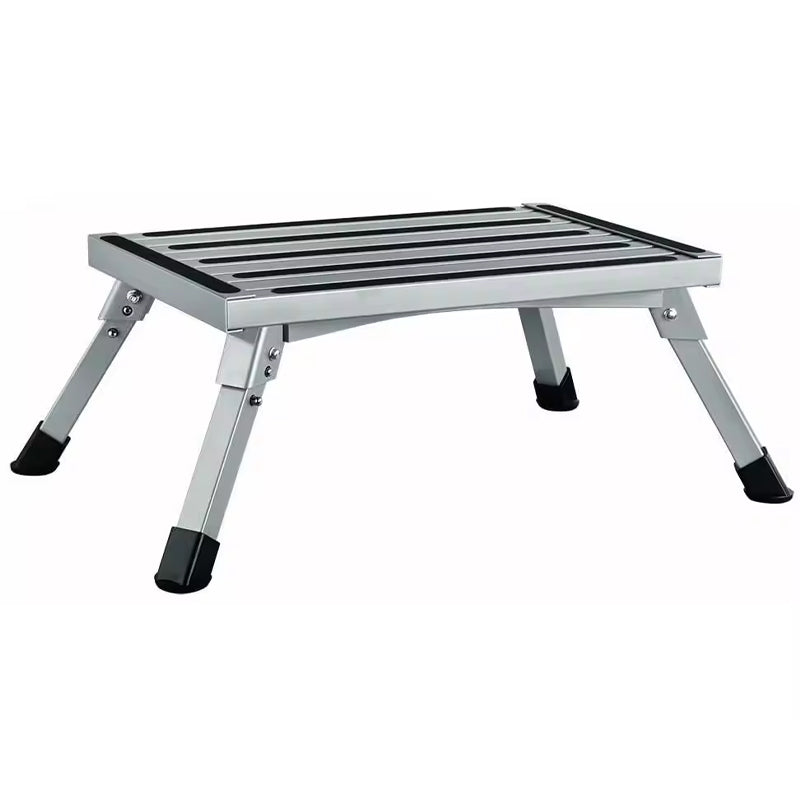 Step Stool Folding Aluminum Rv Step Platform With Anti-Slip Surface Sturdy Lightweight, Supports Up To 330lbs