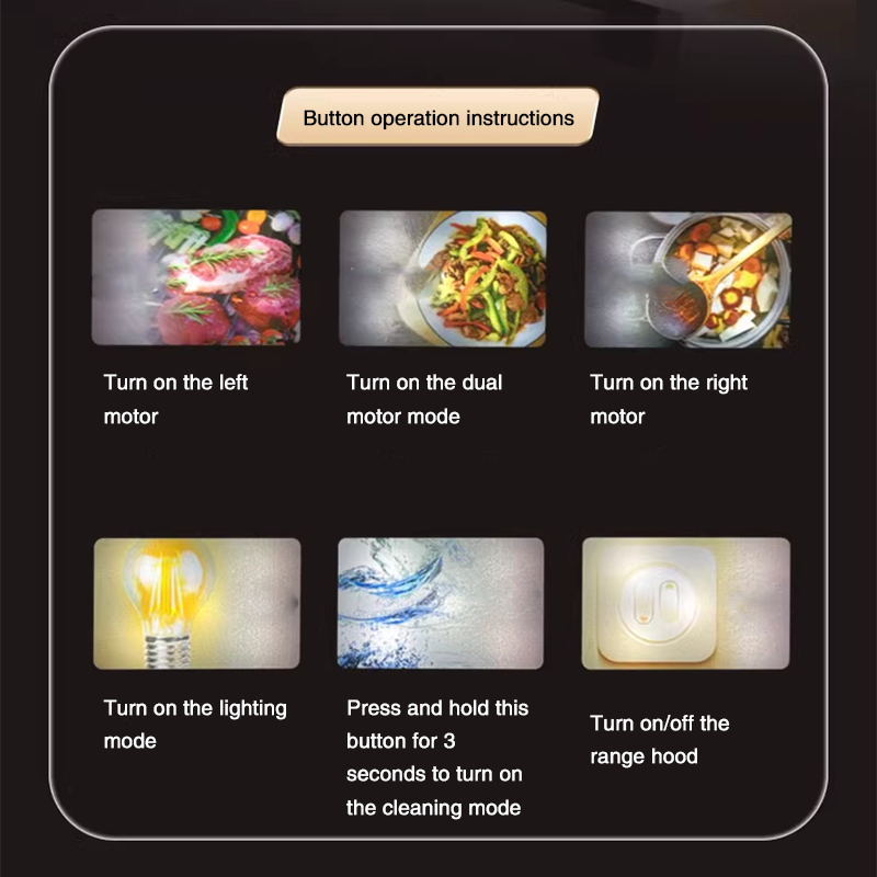 Large Long Light 90cm Range Hood Home Kitchen Large Suction New Oil Suction Machine Free Of Disassembly And Washing Top Side Double Suction Range Hood