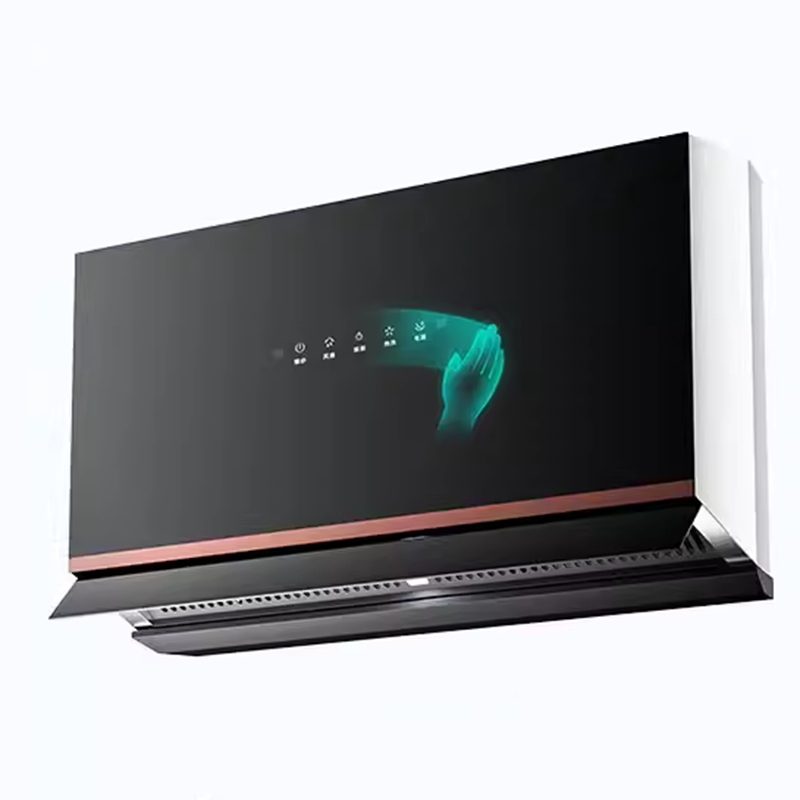 Five-Button Somatosensory Range Hood Household Smoke Extractor Ultra-Thin Small Range Hood Top Suction Small Size Kitchen Smoke Extractor