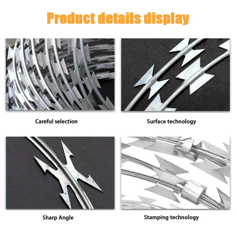 Anti-Climb Spike Barbed Wire Barbed Wire, Blade Barbed Rope Coil