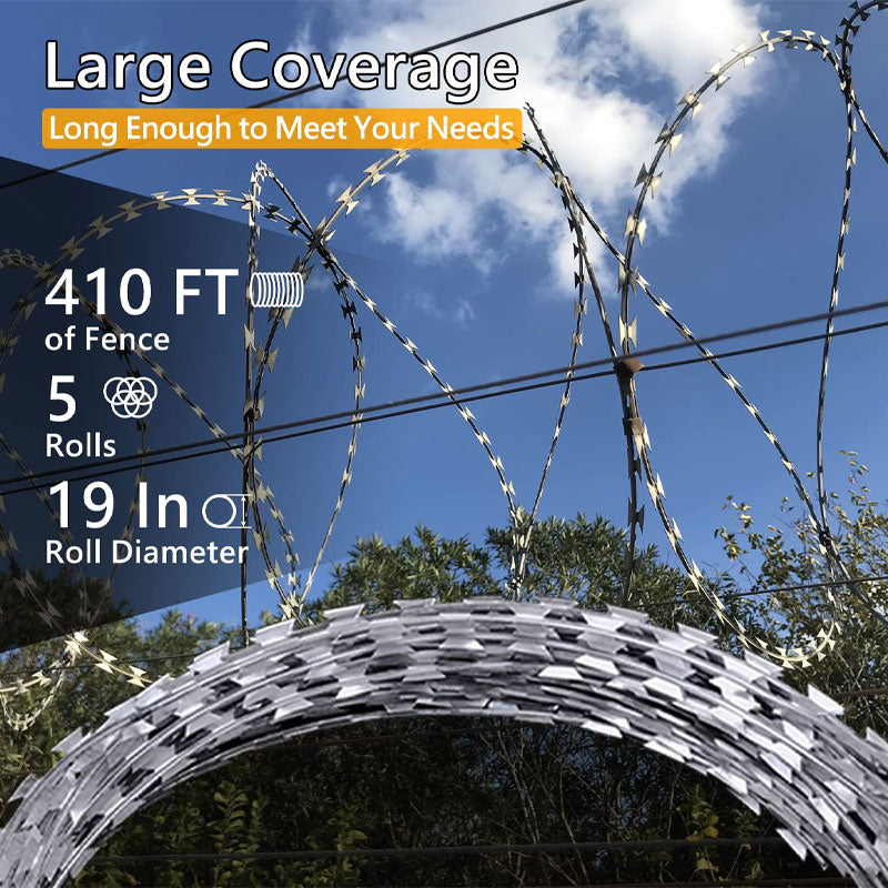 Stainless Steel Blade, Barbed Wire Galvanized Iron, Fence Anti-Theft Anti-Climbing Anti-Theft Thorns