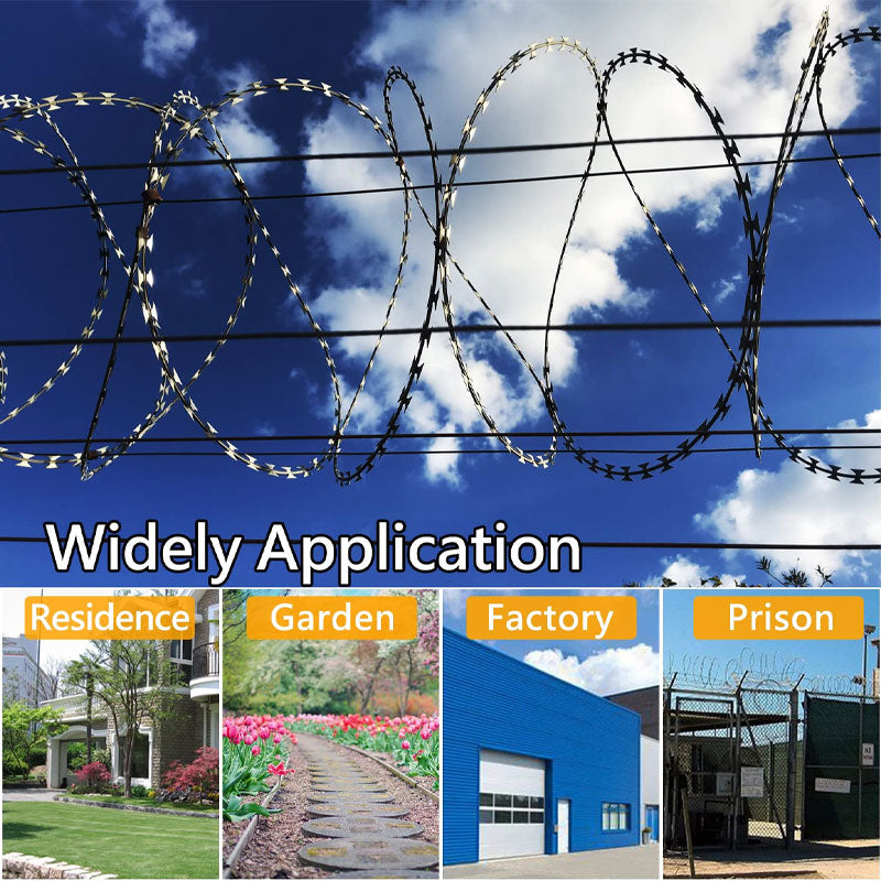 Stainless Steel Blade, Barbed Wire Galvanized Iron, Fence Anti-Theft Anti-Climbing Anti-Theft Thorns