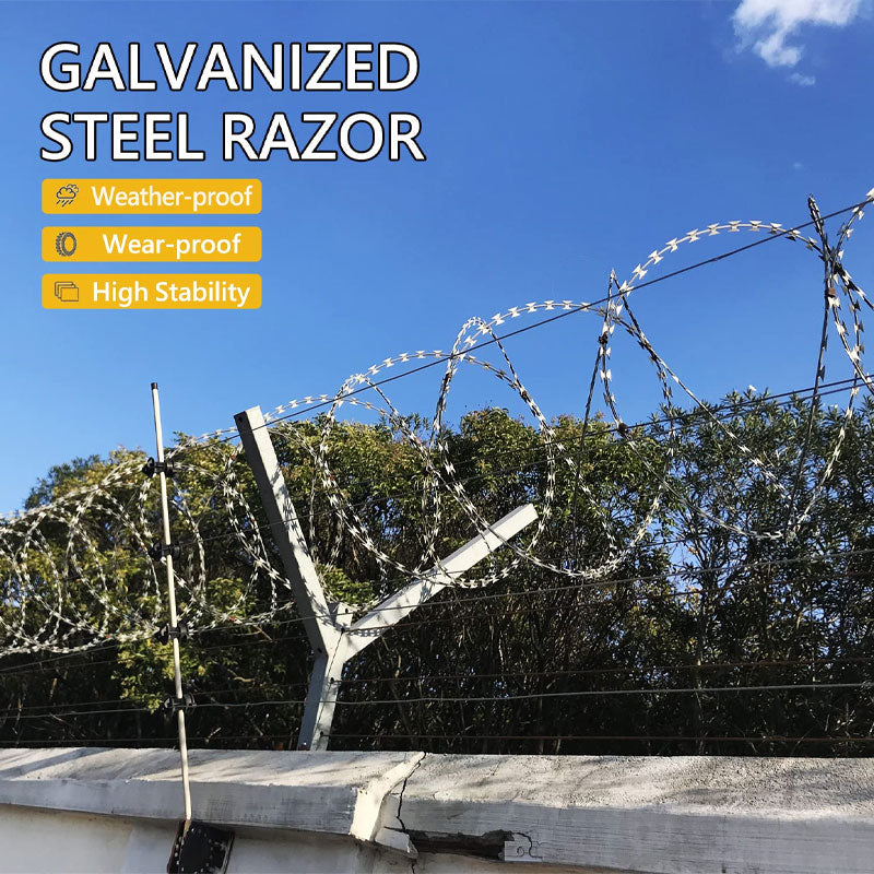 Stainless Steel Blade, Barbed Wire Galvanized Iron, Fence Anti-Theft Anti-Climbing Anti-Theft Thorns