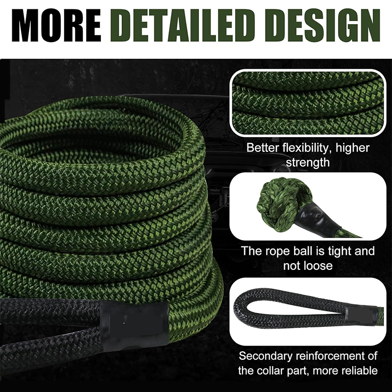 1″x30' Kinetic Recovery Rope , Kinetic energy recovery rope