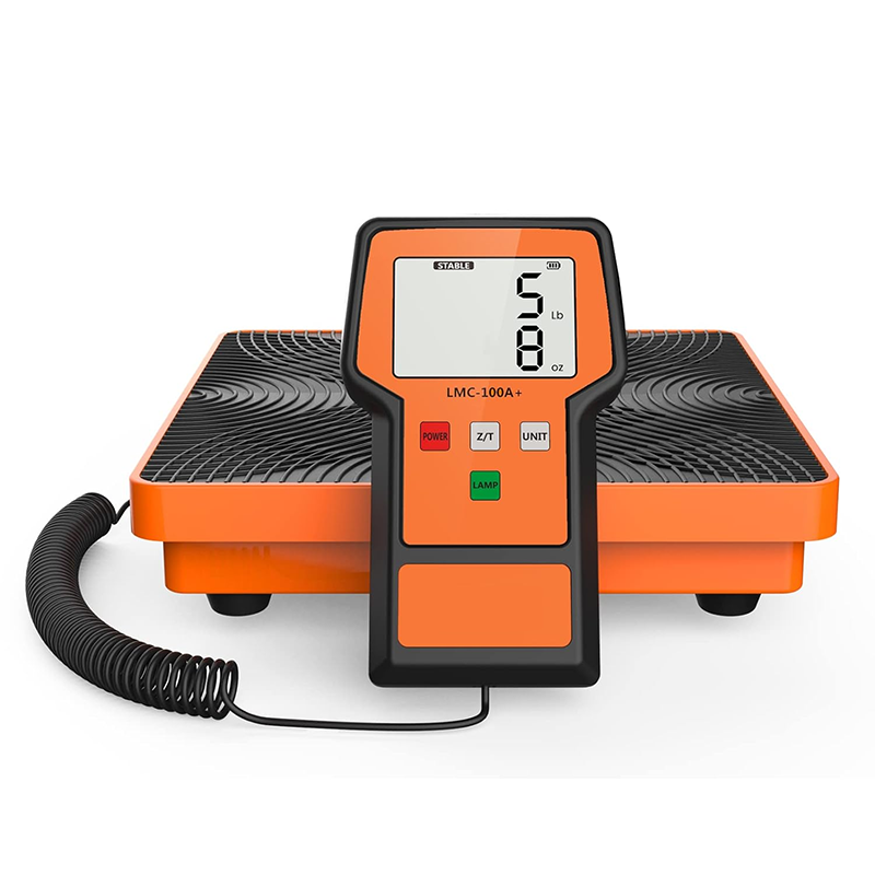 220Lbs Refrigerant Scale Electronic Freon Charging Recovery Weight Scale for HVAC with Case