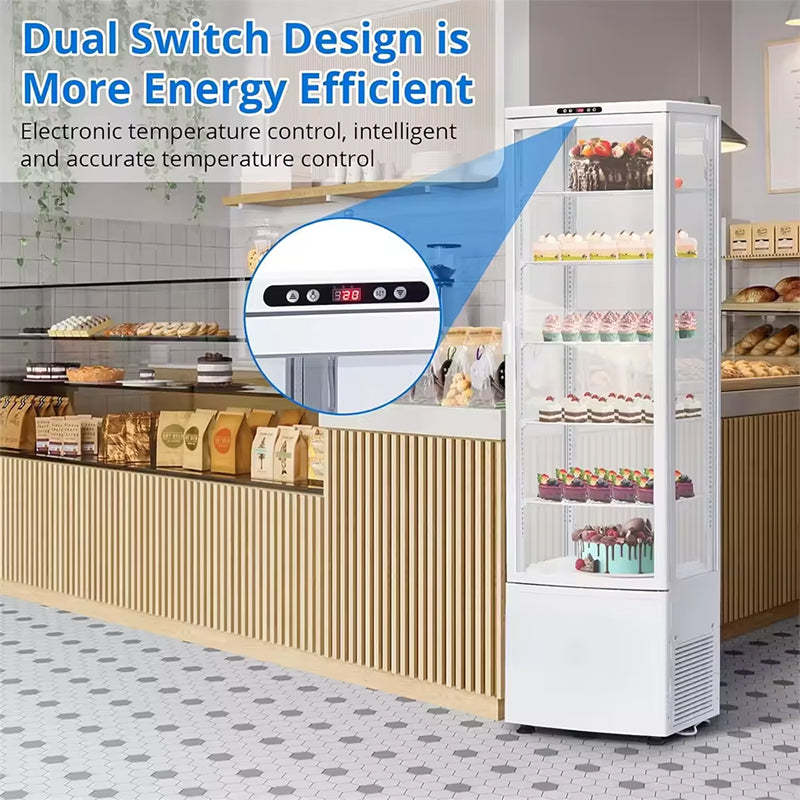 9.8 Cu.FT Commercial Countertop Pastry Display Case Cooling Refrigerated Bakery Cases