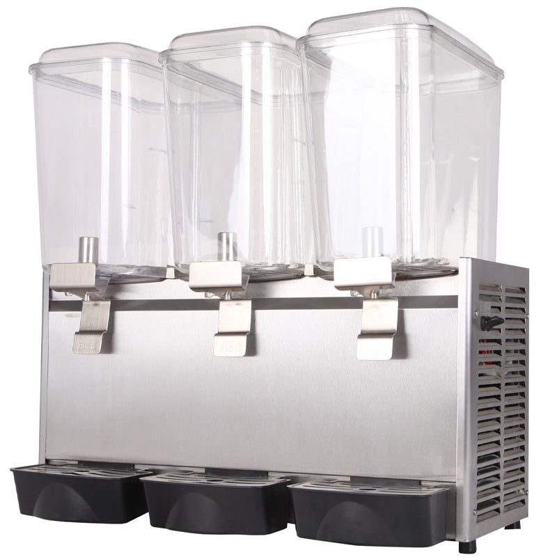 20.4 Qt 18L Three-Cylinder Spray Juice Machine Commercial Hot And Cold Milk Tea Machine Self-Service Juice Machine Suitable For Cold Drinks Restaurants Hotel Parties