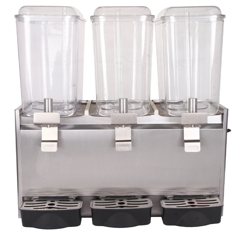 20.4 Qt 18L Three-Cylinder Spray Juice Machine Commercial Hot And Cold Milk Tea Machine Self-Service Juice Machine Suitable For Cold Drinks Restaurants Hotel Parties