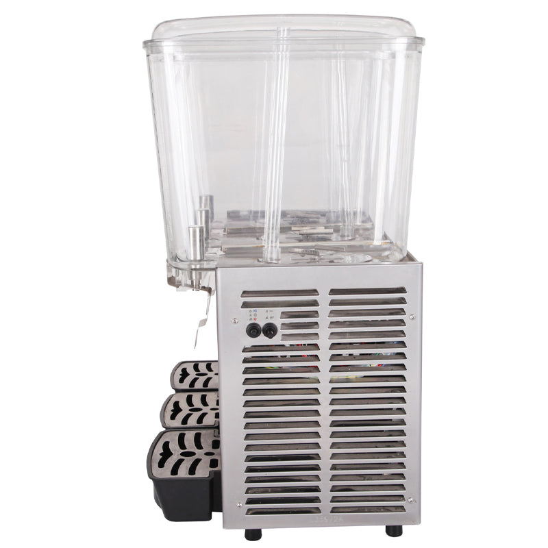 20.4 Qt 18L Three-Cylinder Spray Juice Machine Commercial Hot And Cold Milk Tea Machine Self-Service Juice Machine Suitable For Cold Drinks Restaurants Hotel Parties