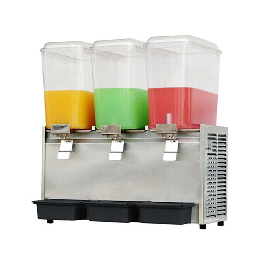 20.4 Qt 18L Three-Cylinder Spray Juice Machine Commercial Hot And Cold Milk Tea Machine Self-Service Juice Machine Suitable For Cold Drinks Restaurants Hotel Parties