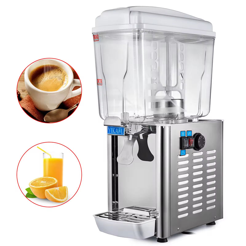 Automatic 18L 4.75Gal Single Tank Hot And Cold Drinks Dispenser Machine Commercial Juice Beverage Dispenser Machine