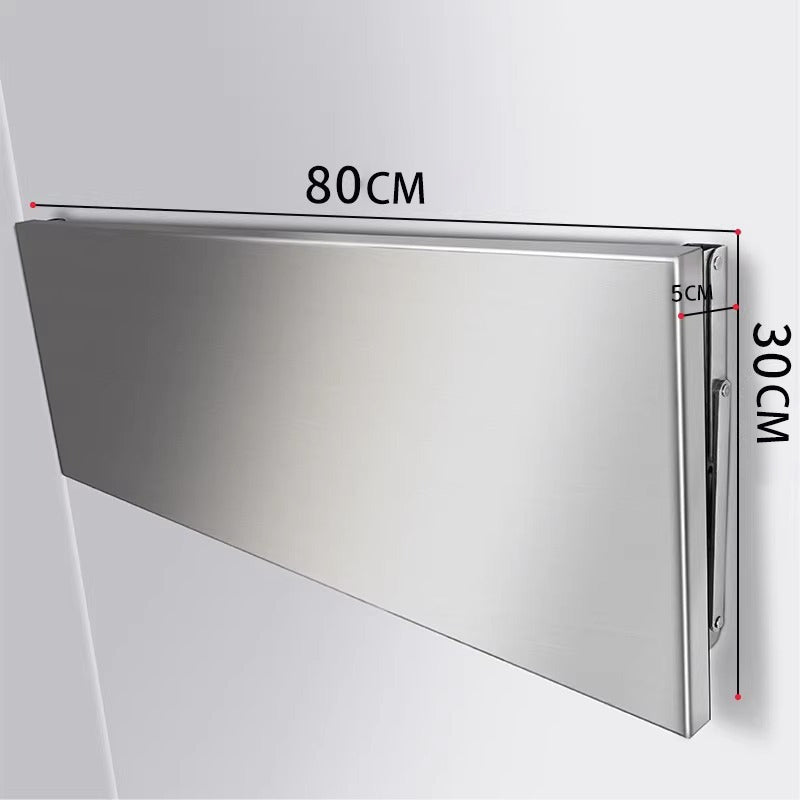 304 Stainless Steel Wall Folding Table Rack, Wall-Mounted Storage Wall Workbench, Foldable