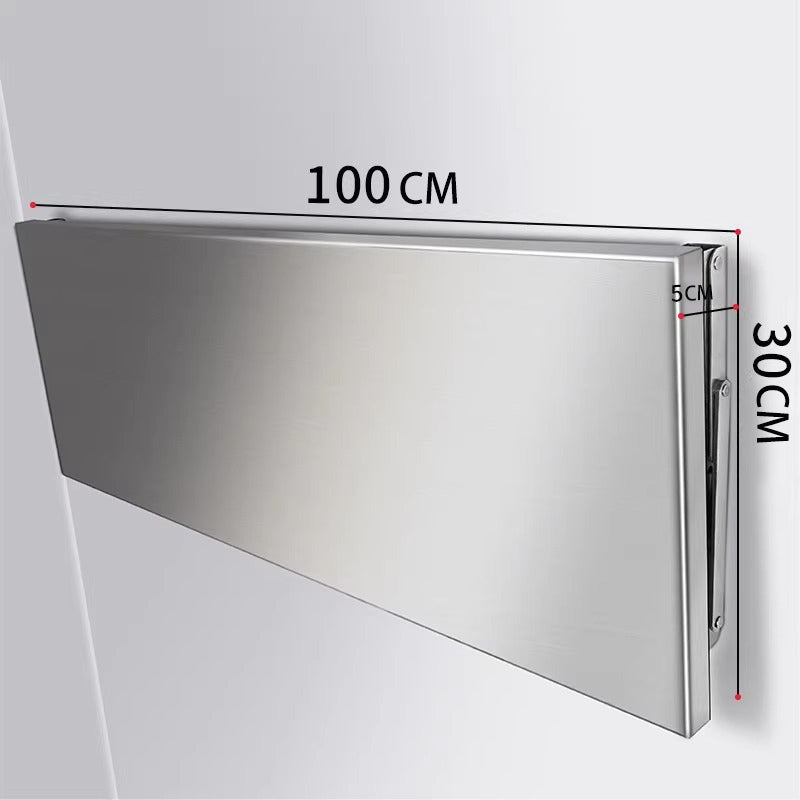 304 Stainless Steel Wall Folding Table Rack, Wall-Mounted Storage Wall Workbench, Foldable