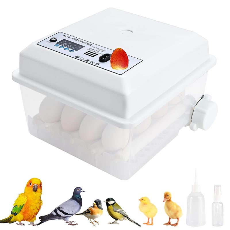 Reptile Incubator 16 Egg Incubator with Temperature and Humidity Control for Chicken, Duck, Quail