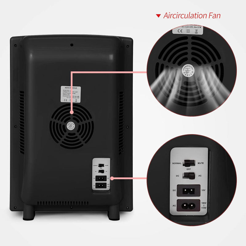 25L Reptile Incubator Reptile Scientific Lab Incubator with 5°C-60°C 12V/110V Heating and Cooling for Small Reptiles (Black)