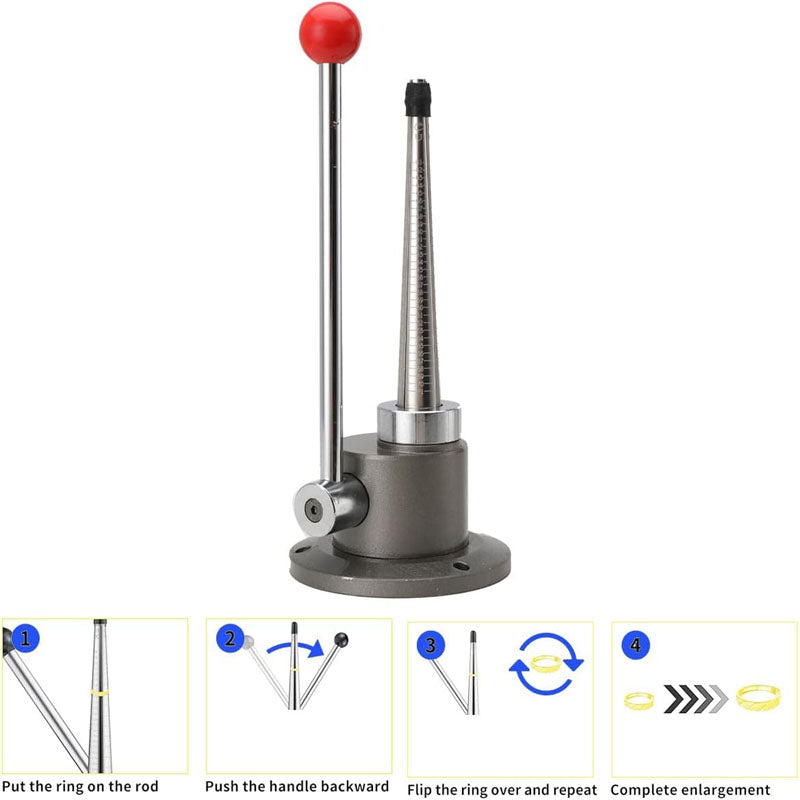 Ring Stretcher Reducer 4 Splines Ring Size 1-14 Adjustment Tool Jewelry Making Machine for Jewelry Repair Store