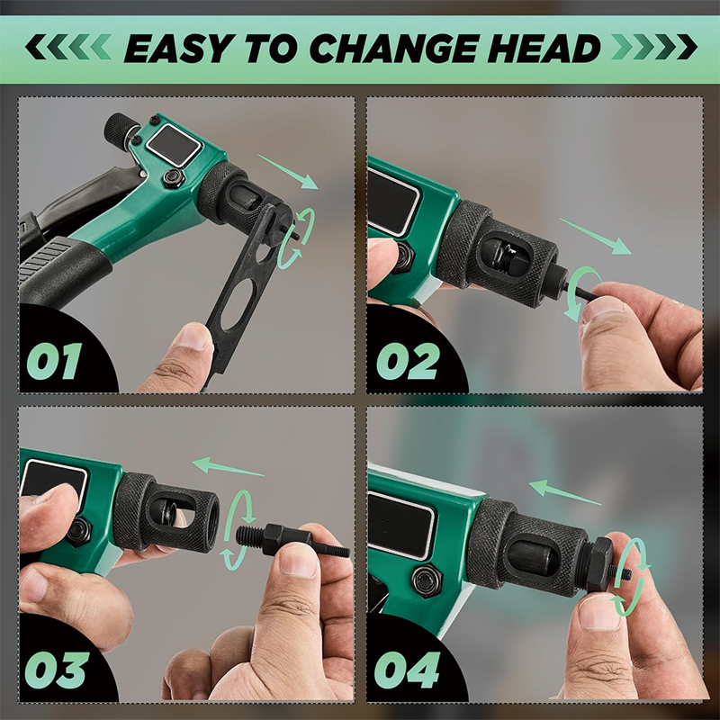 8" Rivet Nut Tool, 80Pcs Rivet nut Assortment Kit with 4 Metric & 4Inch Mandrels M3, M4 M5, M6, 6-32, 8-32, 10-24, 1/4-20